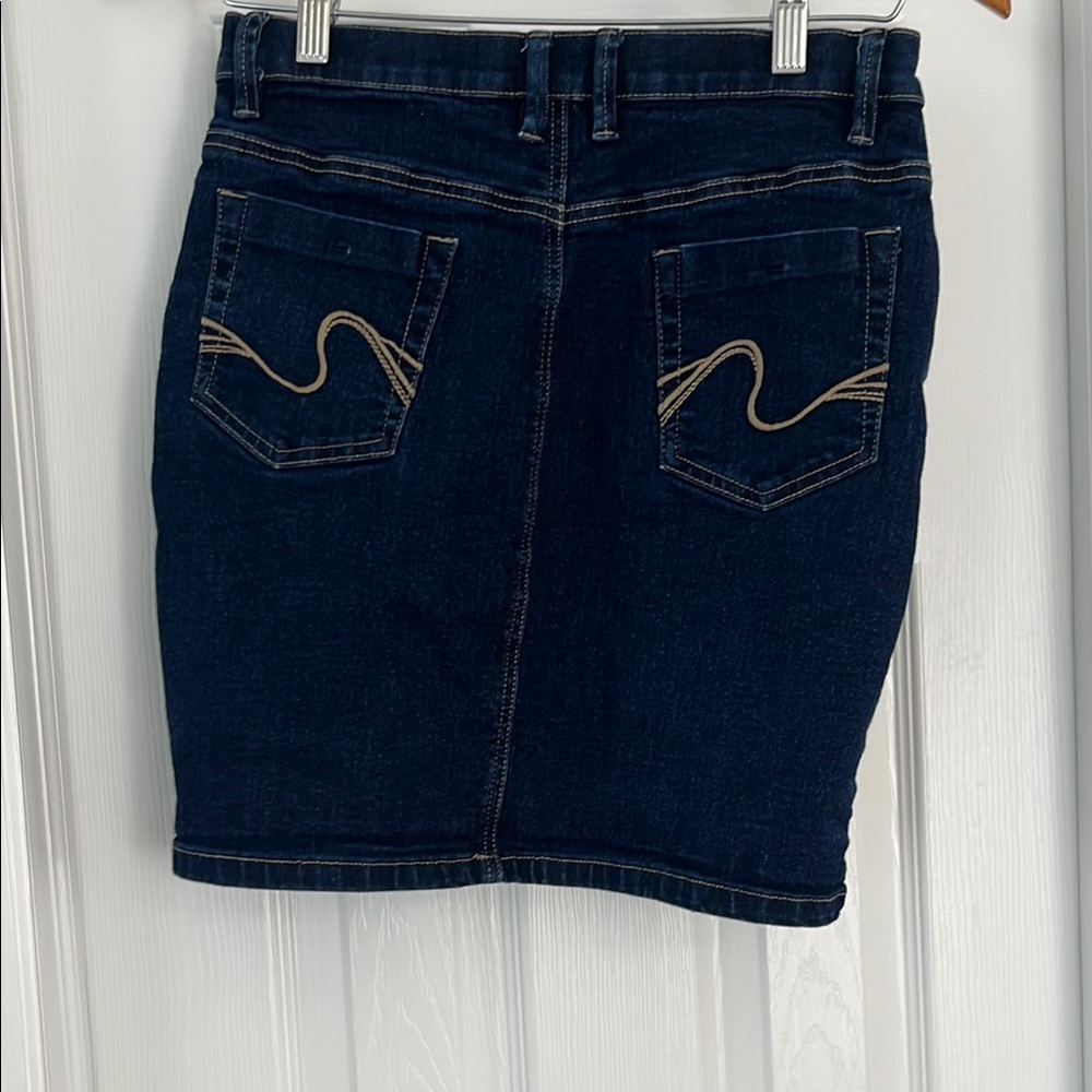 VENUS Blue Mini Pencil Skirt for Casual Wear